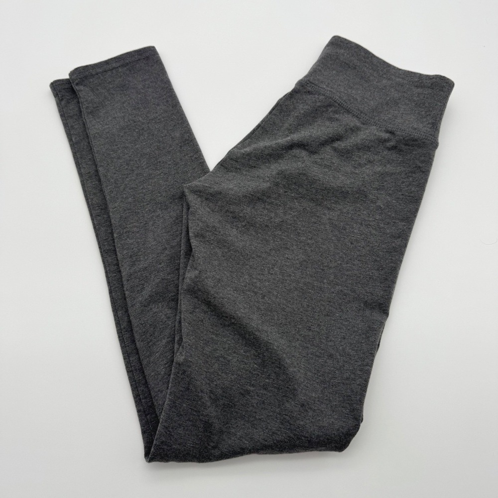 Aerie Chill Play Move Gray Heather High Waisted Cotton Blend Leggings Small - Picture 2 of 6